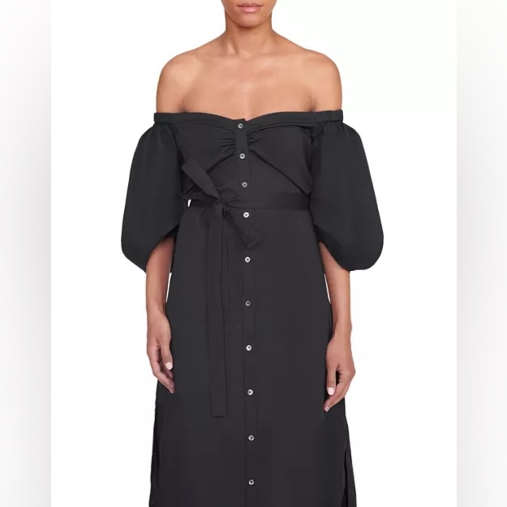 STAUD Reese Belted Dress Black - Picture 5 of 9